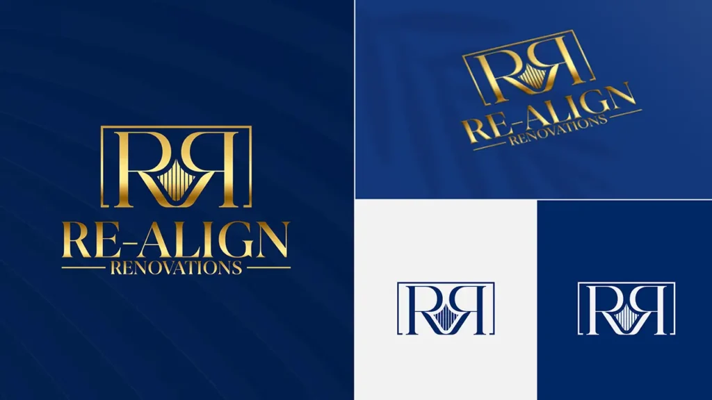 Re-Align Renovations logo and brand option 12