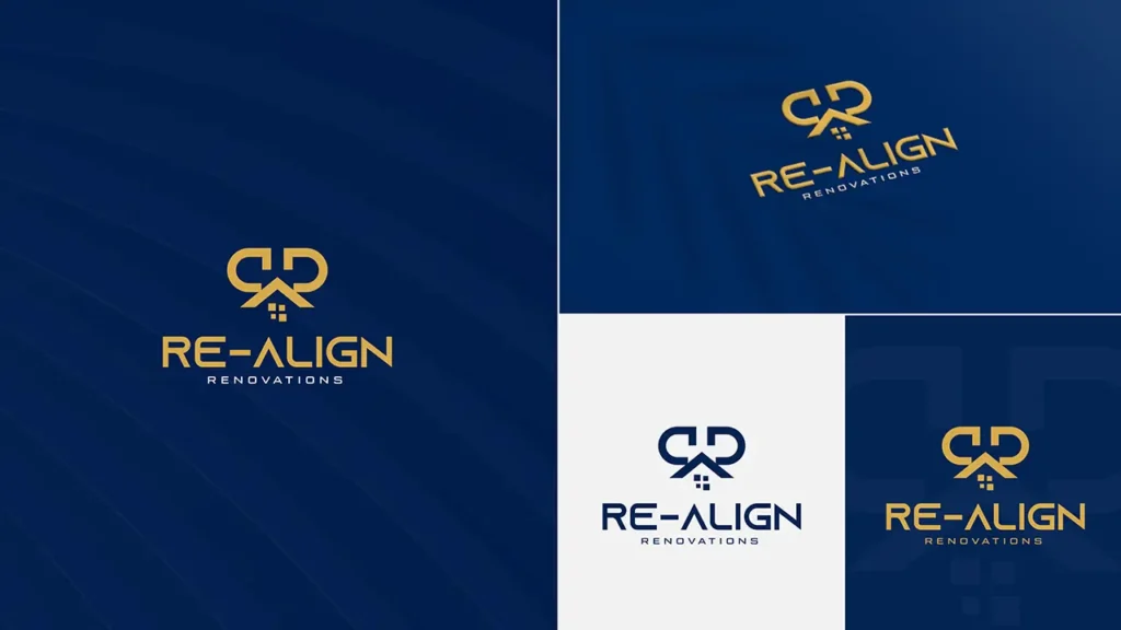 Re-Align Renovations logo and brand option 18
